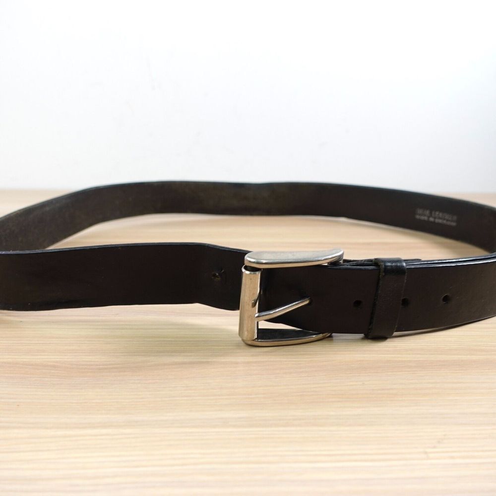 Black Belt Mens 40 Real Leather Dress Classic‎ Full Grain Handcrafted ENGLAND